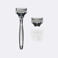 Harry's Chrome Handle / Chrome - Obsidian / Shave Cream